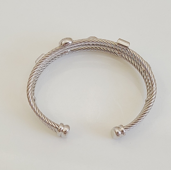 David Yurman Three Row Confetti Diamond Bracelet  - Picture 9 of 13